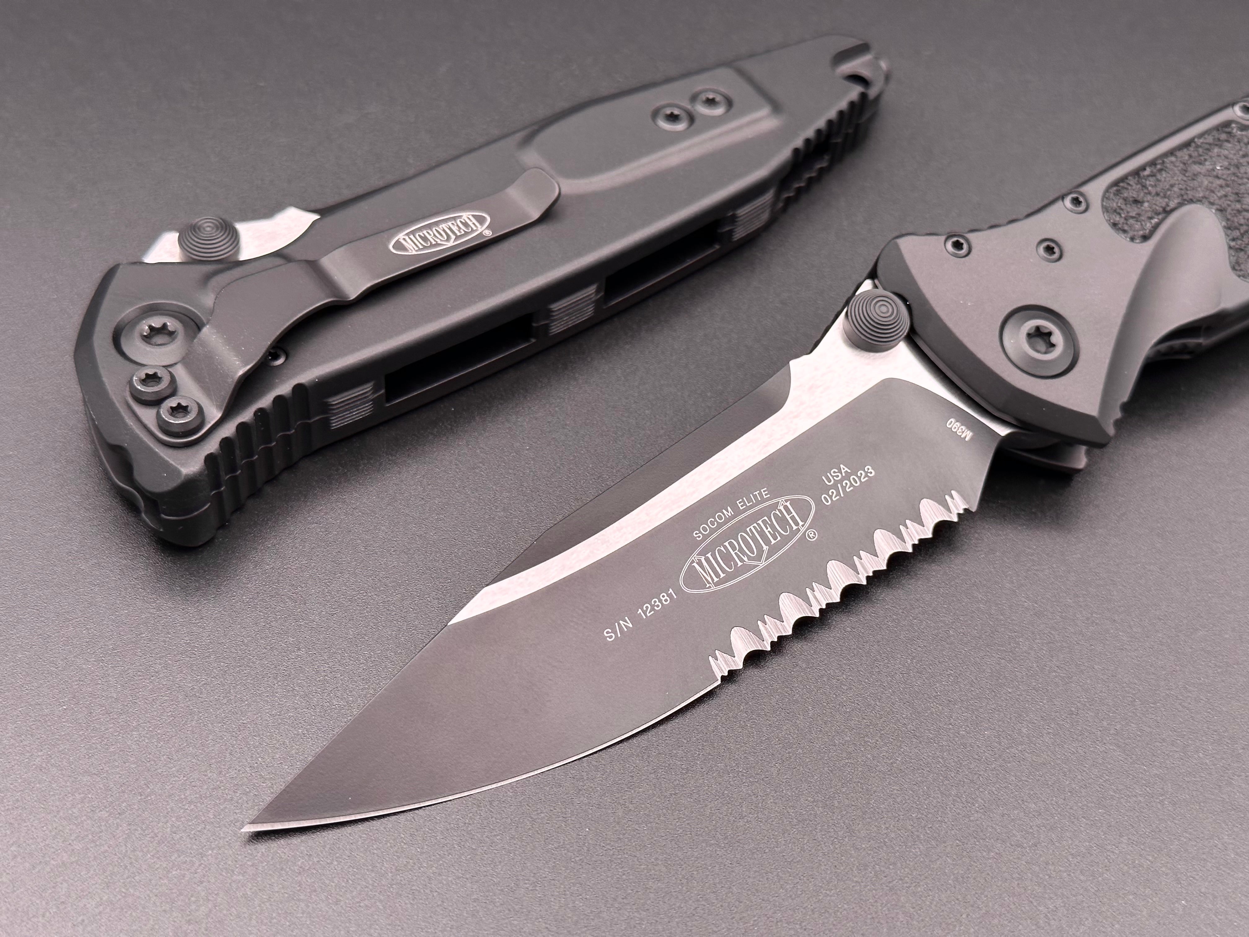 Socom Elite Manual Single Edge Partial Serrated Tactical 160-2T - Tristar Edge