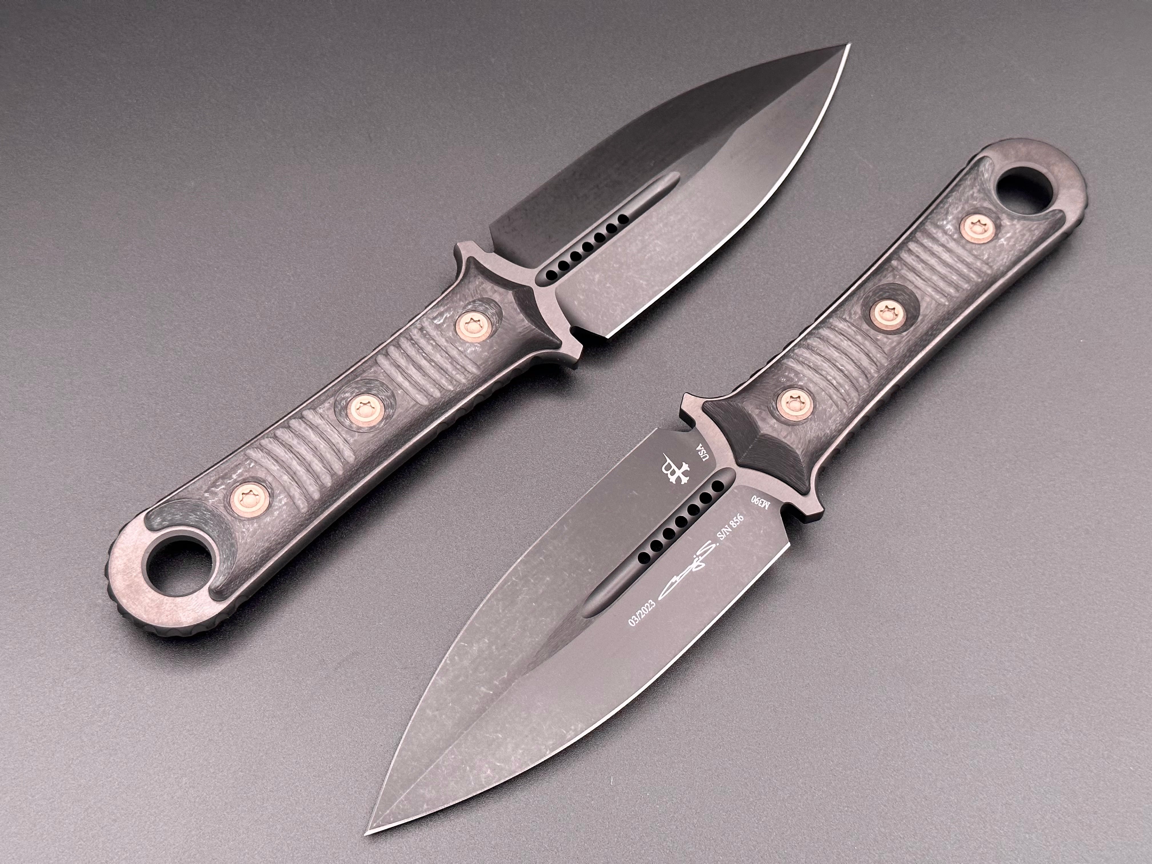 SBD D/E DLC Standard Carbon Fiber Handle 201-1DLCCFS - Tristar Edge