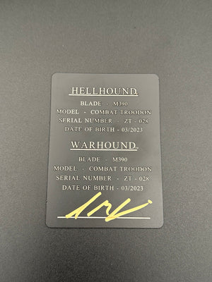 Combat Troodon Hellhound & Warhound Zombie Set 219-10SETZTS