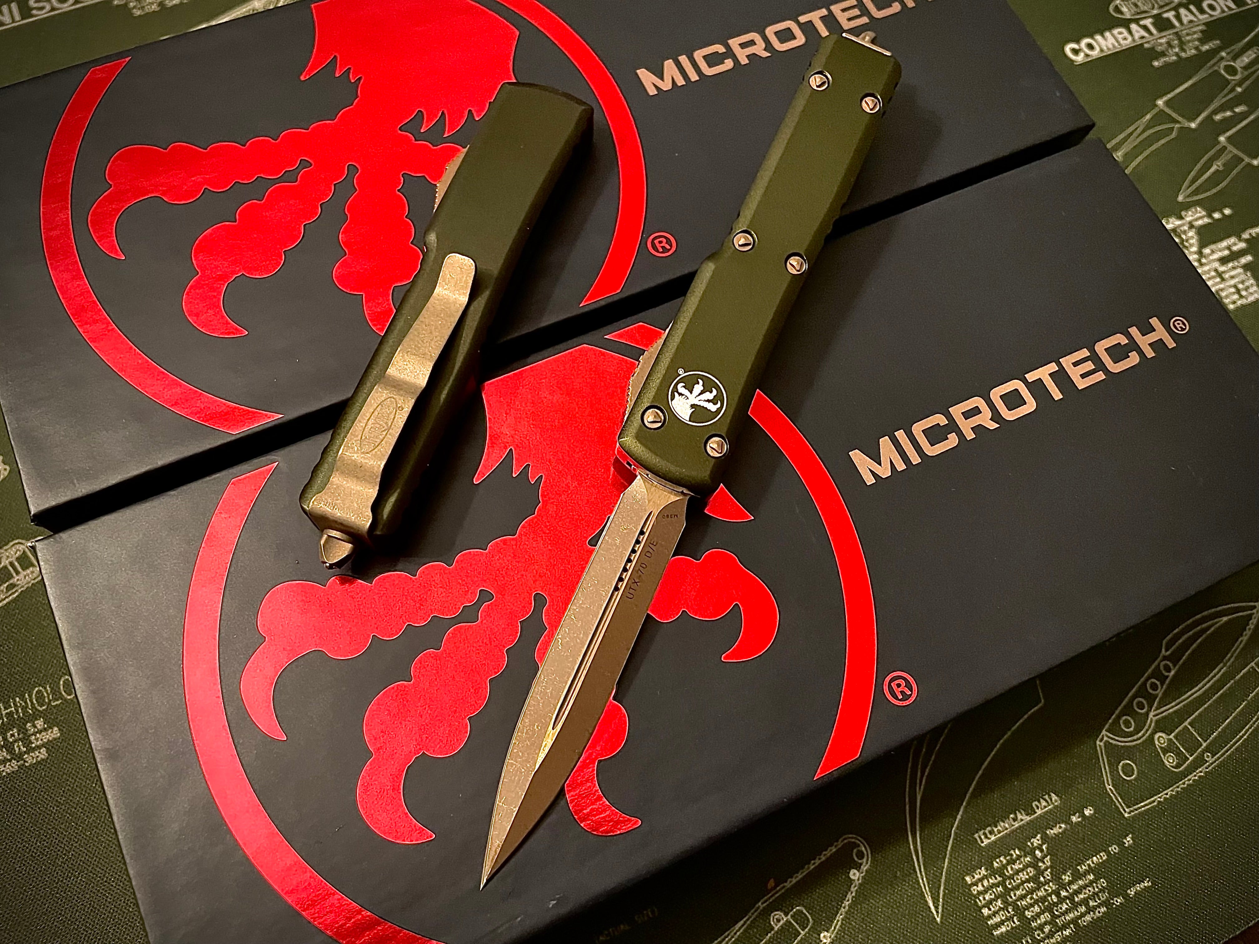 UTX-70 D/E OD Green Bronze Apocalyptic 147-13 APOD - Tristar Edge