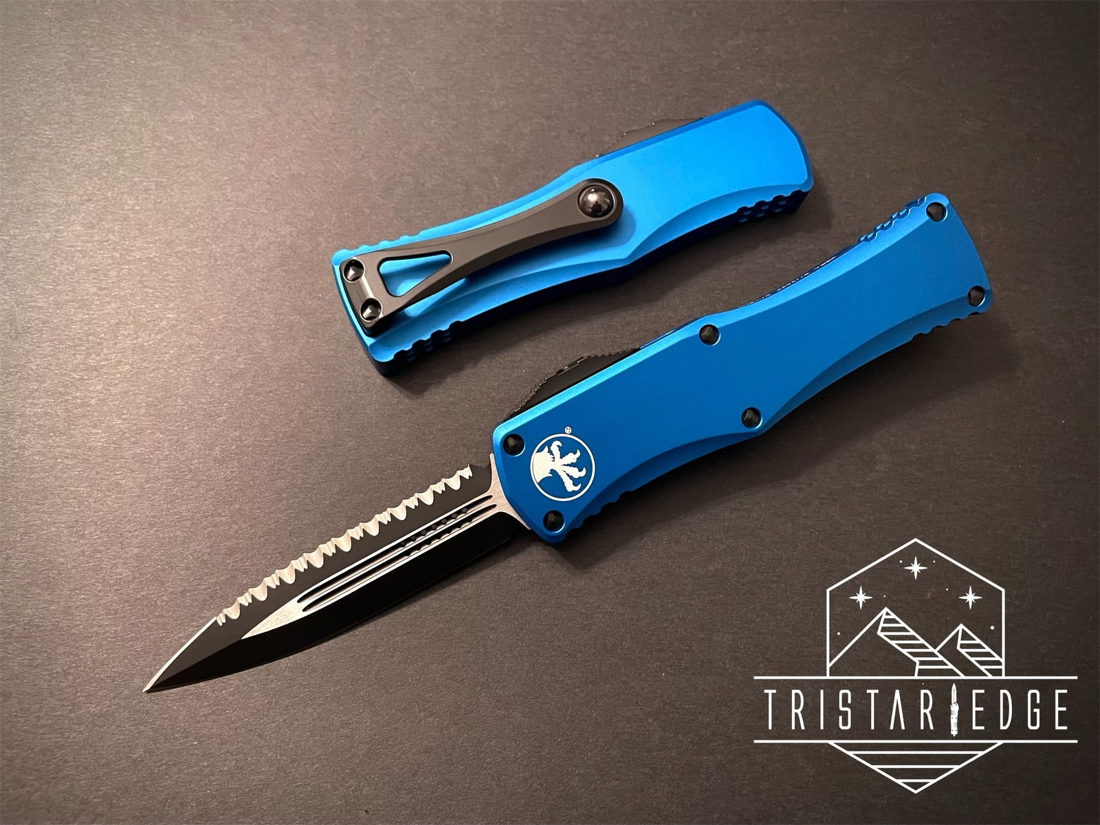 Hera D/E Blue Full Serrated 702-3 BL - Tristar Edge