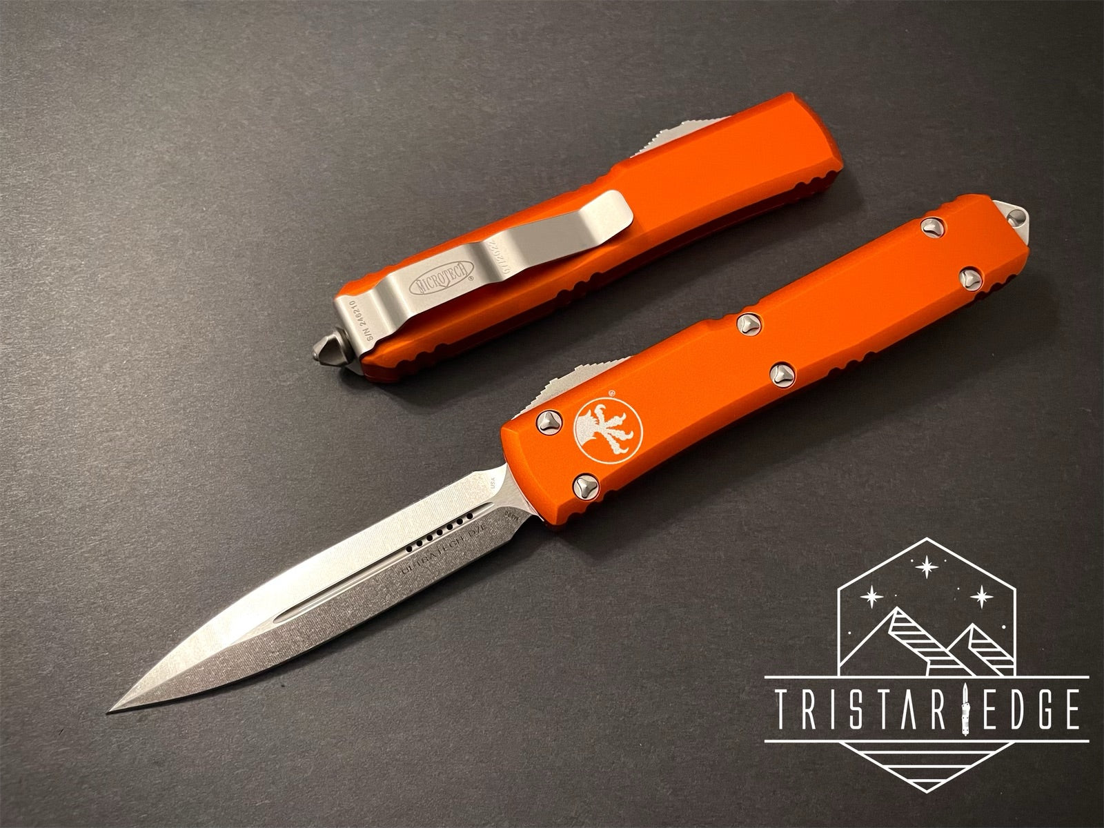 Ultratech D/E Orange Stonewash Standard 122-10 OR - Tristar Edge