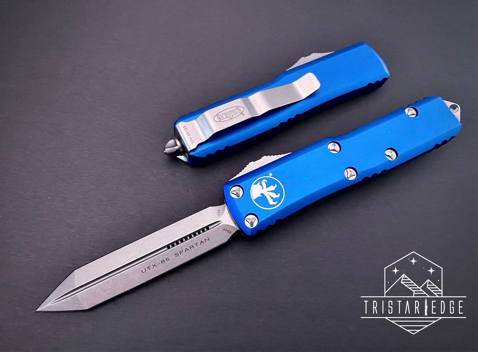 UTX-85 Spartan Blue Stonewash Standard 230-10 BL - Tristar Edge