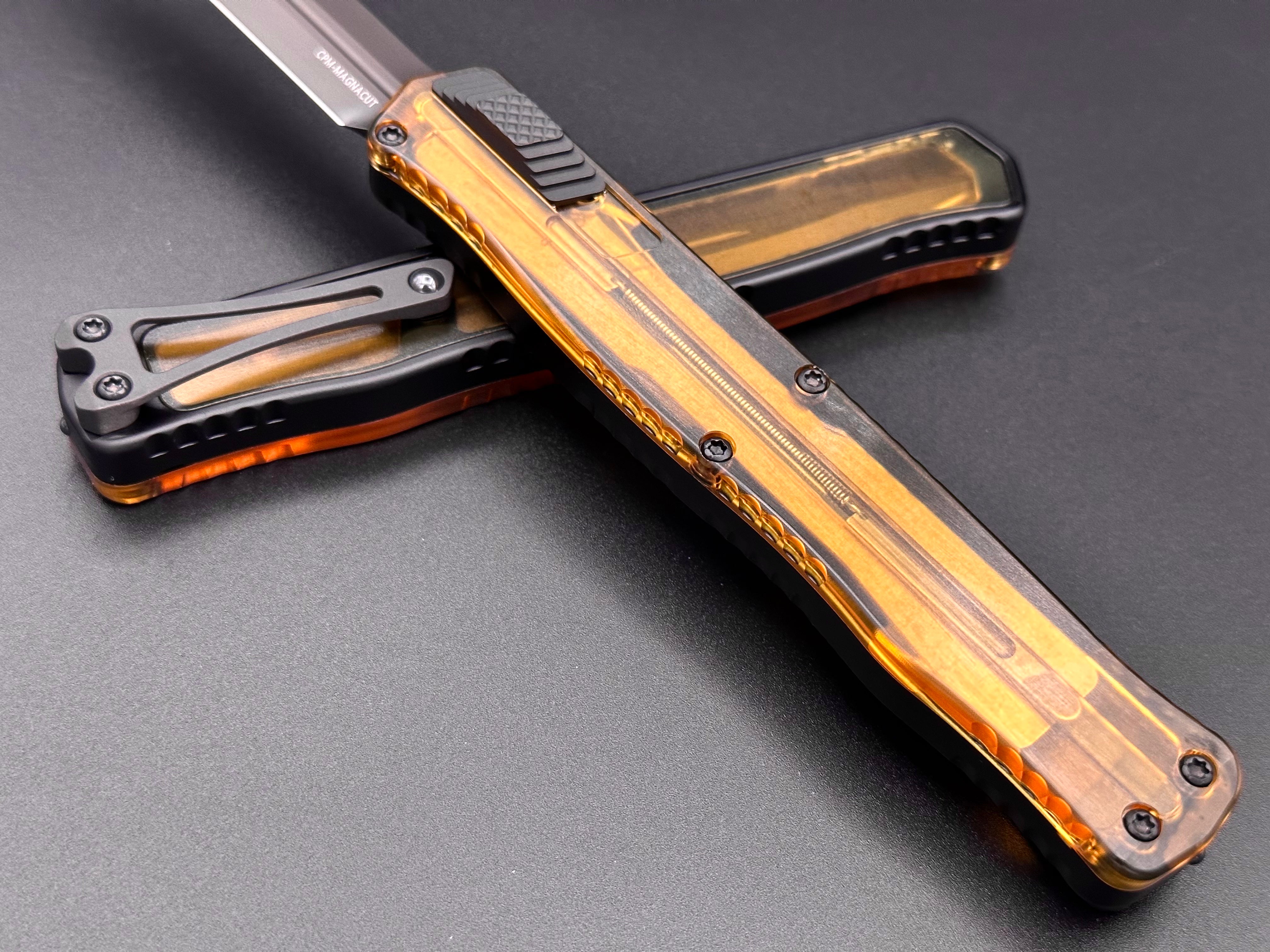 Heretic Knives Cleric II Ultem Top W/ DLC Magnacut H020-6A-ULTEM - Tristar Edge