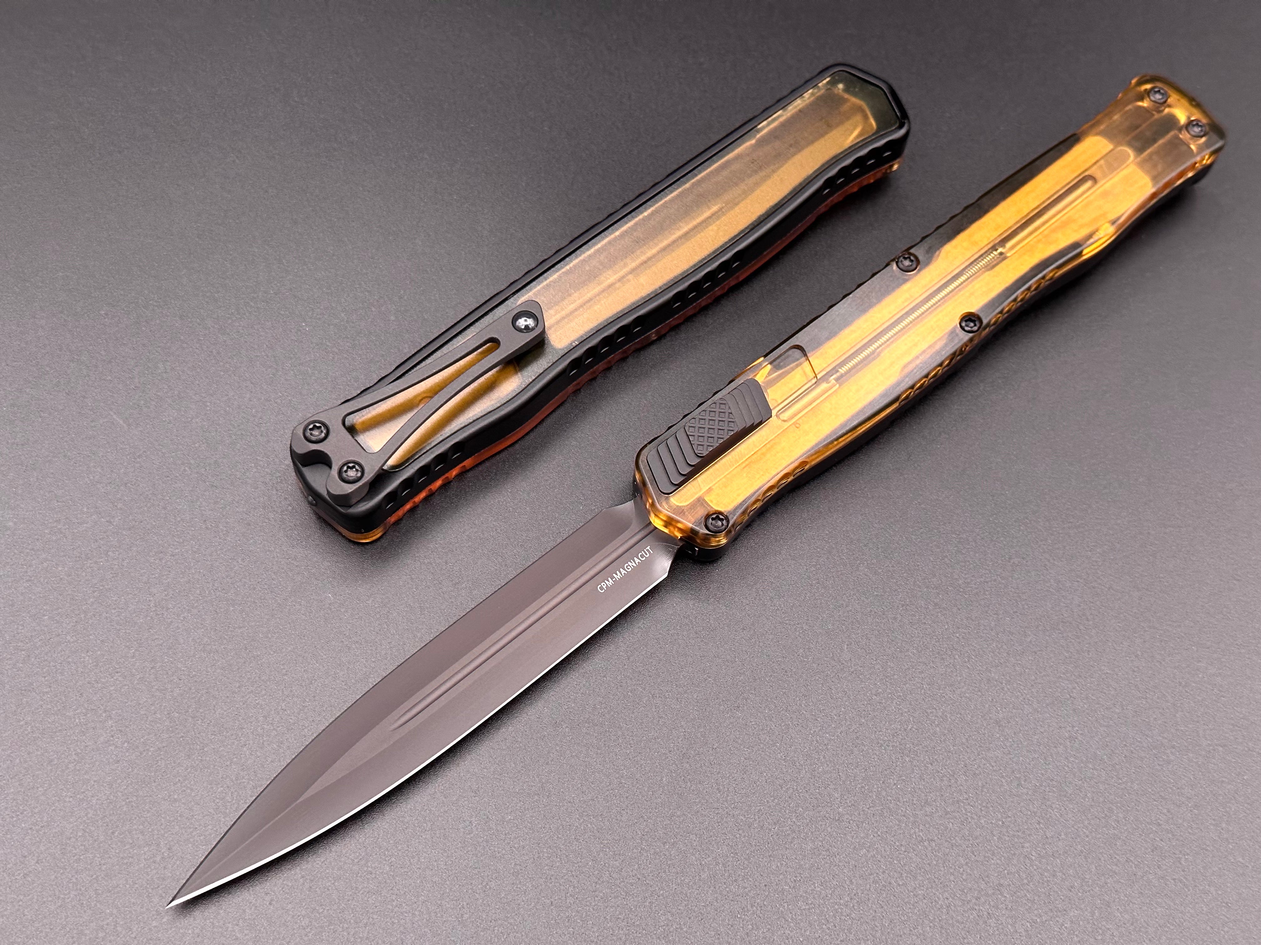 Heretic Knives Cleric II Ultem Top W/ DLC Magnacut H020-6A-ULTEM - Tristar Edge