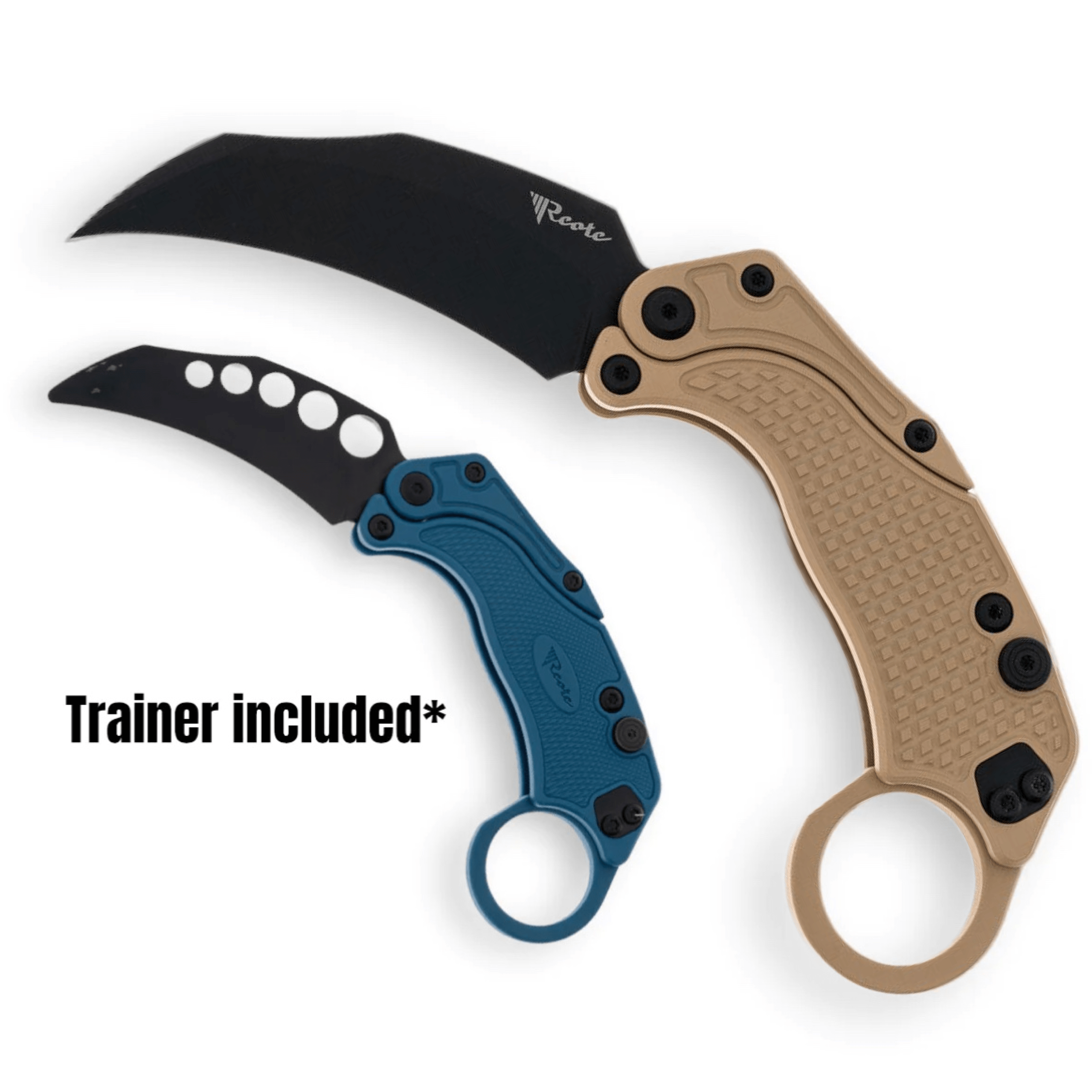 Reate EXO-K Gravity Karambit Tan Black PVD - Tristar Edge