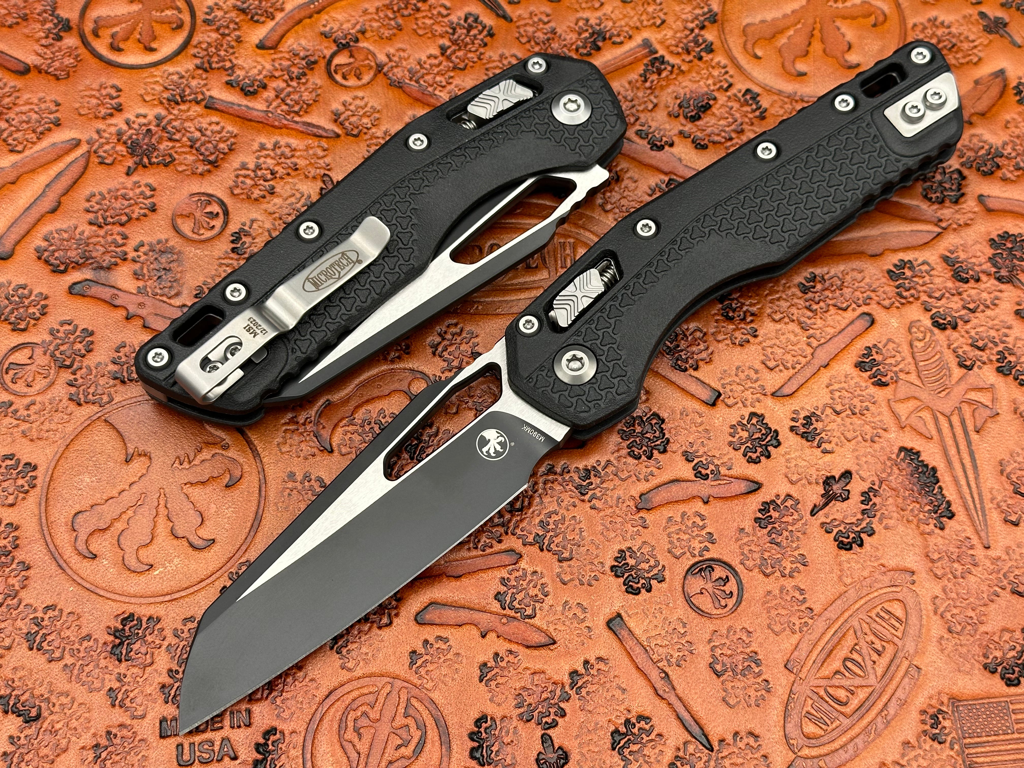 Microtech MSI Single Edge Tri-Grip Polymer Black Standard 210T-1 PMBK ...
