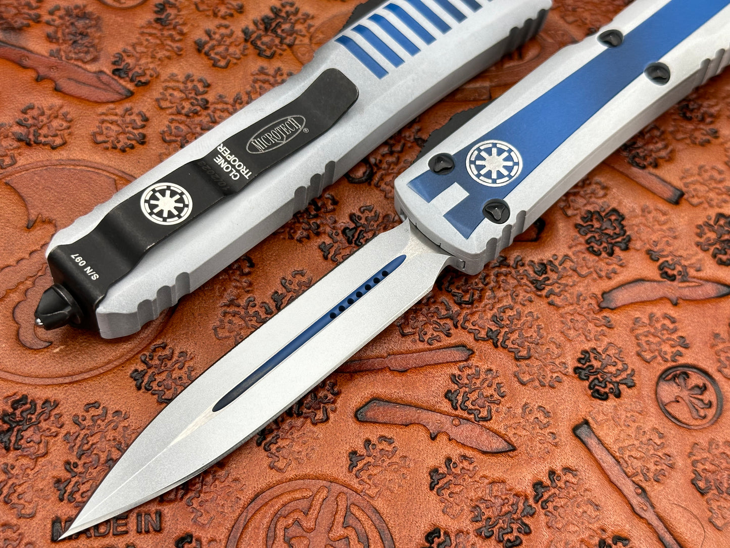 Microtech Knives Ultratech Clone Trooper Double Edge 122-1CO – Tristar Edge