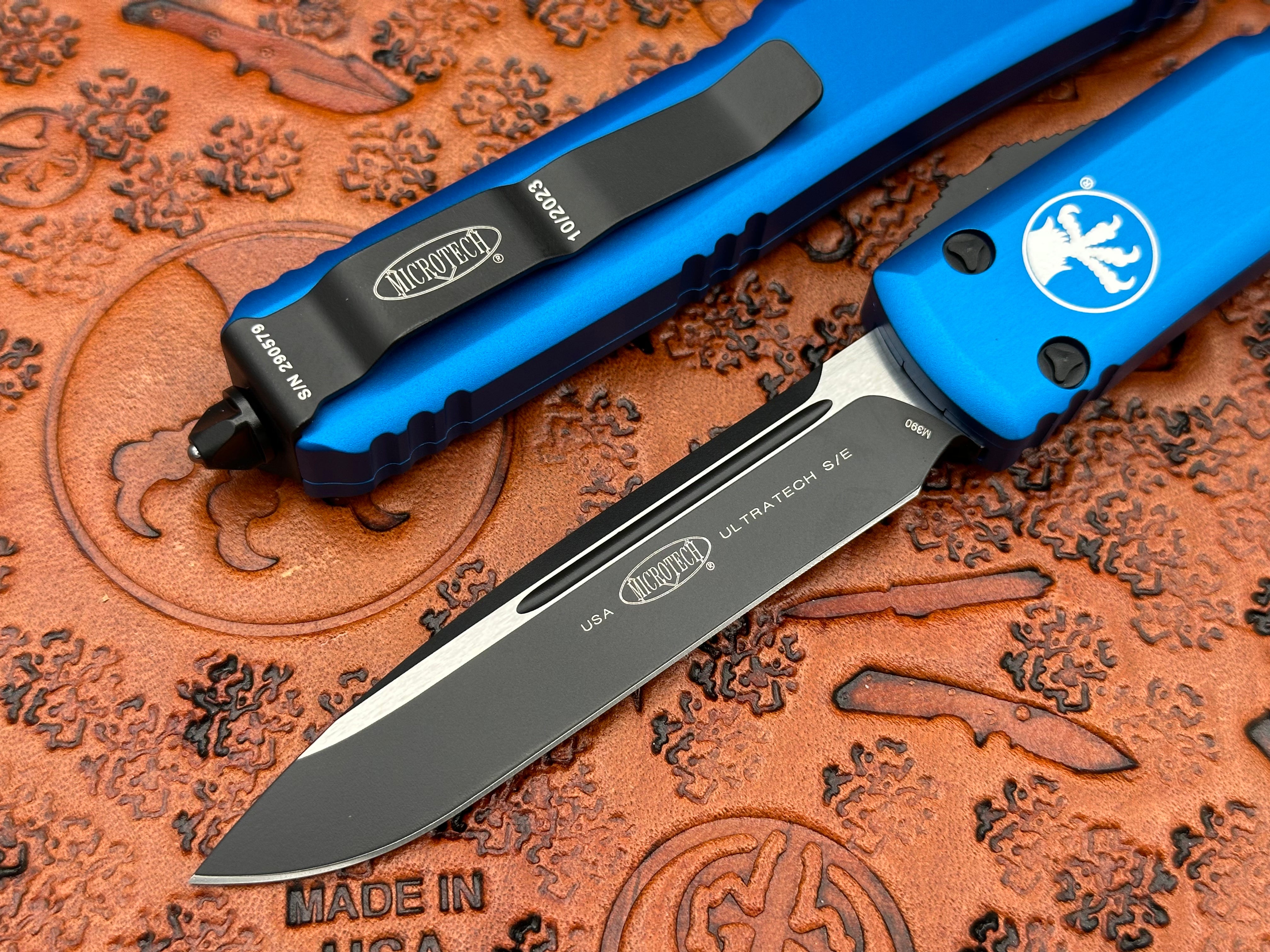 Microtech Ultratech Single Edge Blue Standard 121-1 BL - Tristar Edge