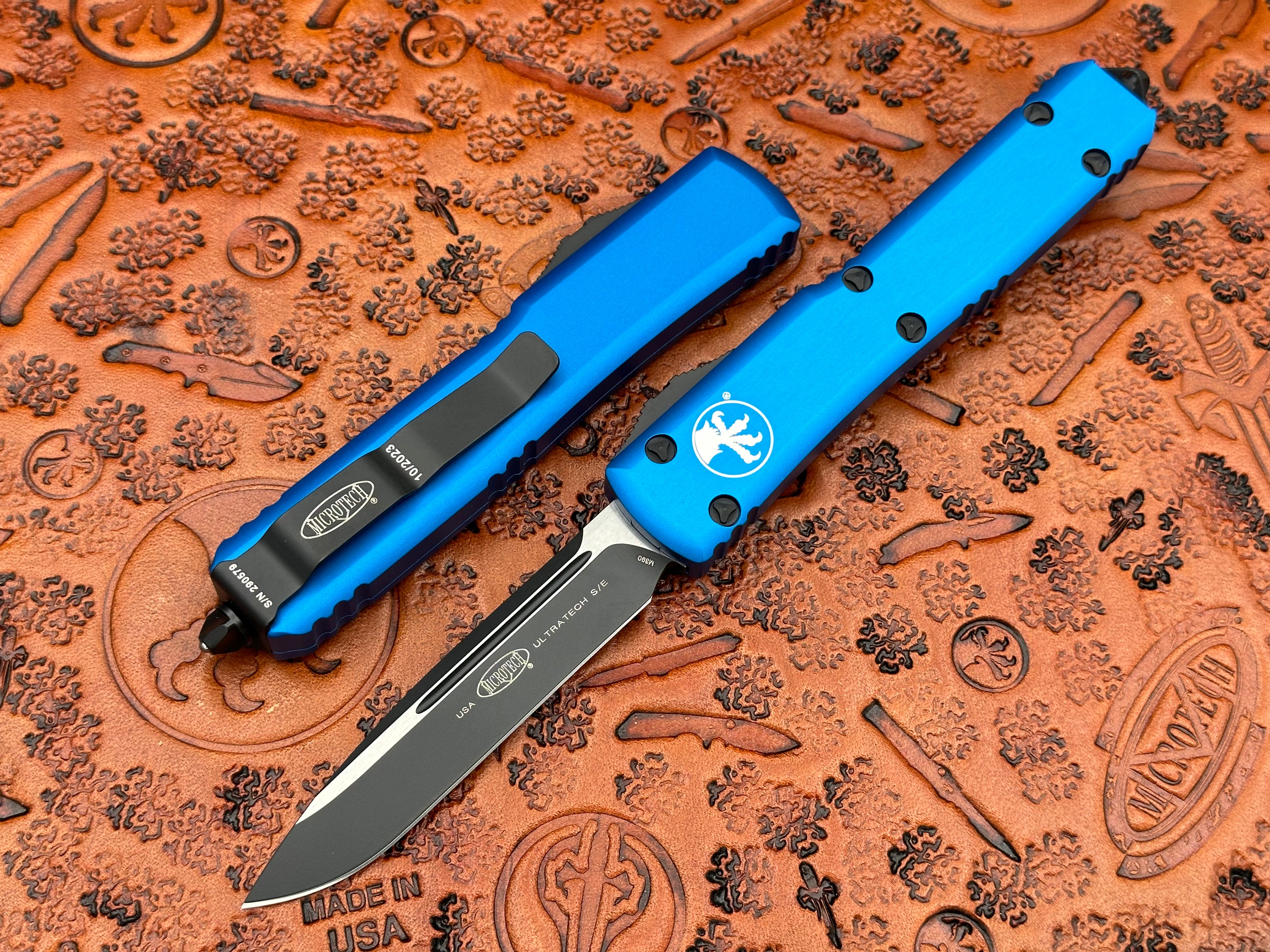 Microtech Ultratech Single Edge Blue Standard 121-1 BL - Tristar Edge