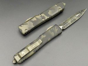 Ultratech D/E Olive Camo Full Serrated 122-3 OCS - Tristar Edge