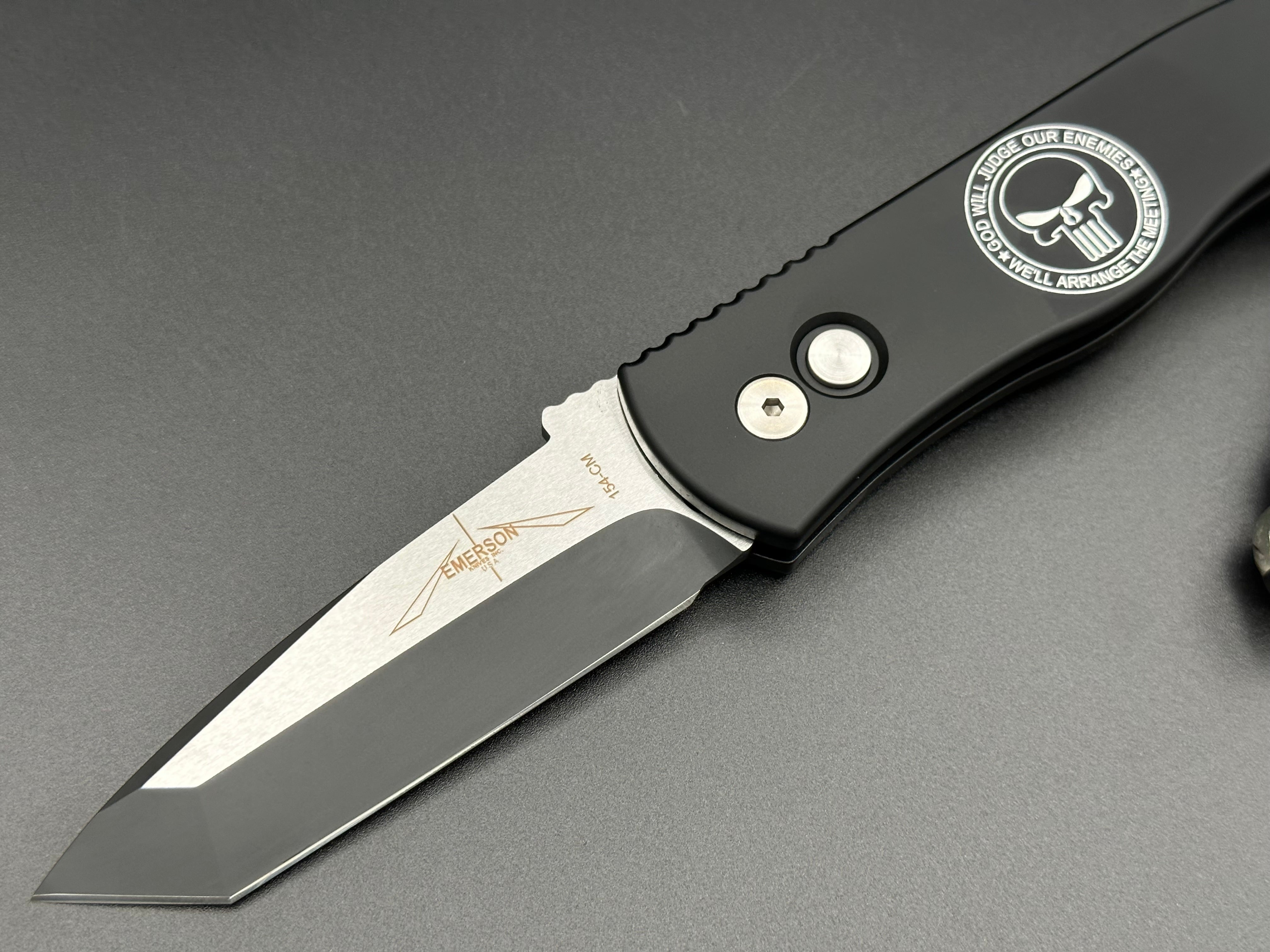 Pro-Tech Knives Emerson CQC7 Auto E7T3-Punisher - Tristar Edge