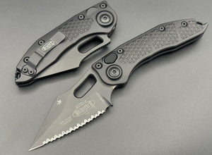Microtech Knives Stitch Auto S/E Tactical Full Serrated 169-3T - Tristar Edge
