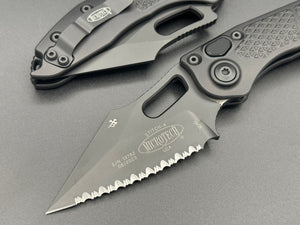 Microtech Knives Stitch Auto S/E Tactical Full Serrated 169-3T - Tristar Edge
