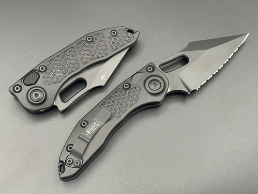 Microtech Knives Stitch Auto S/E Tactical Full Serrated 169-3T - Tristar Edge