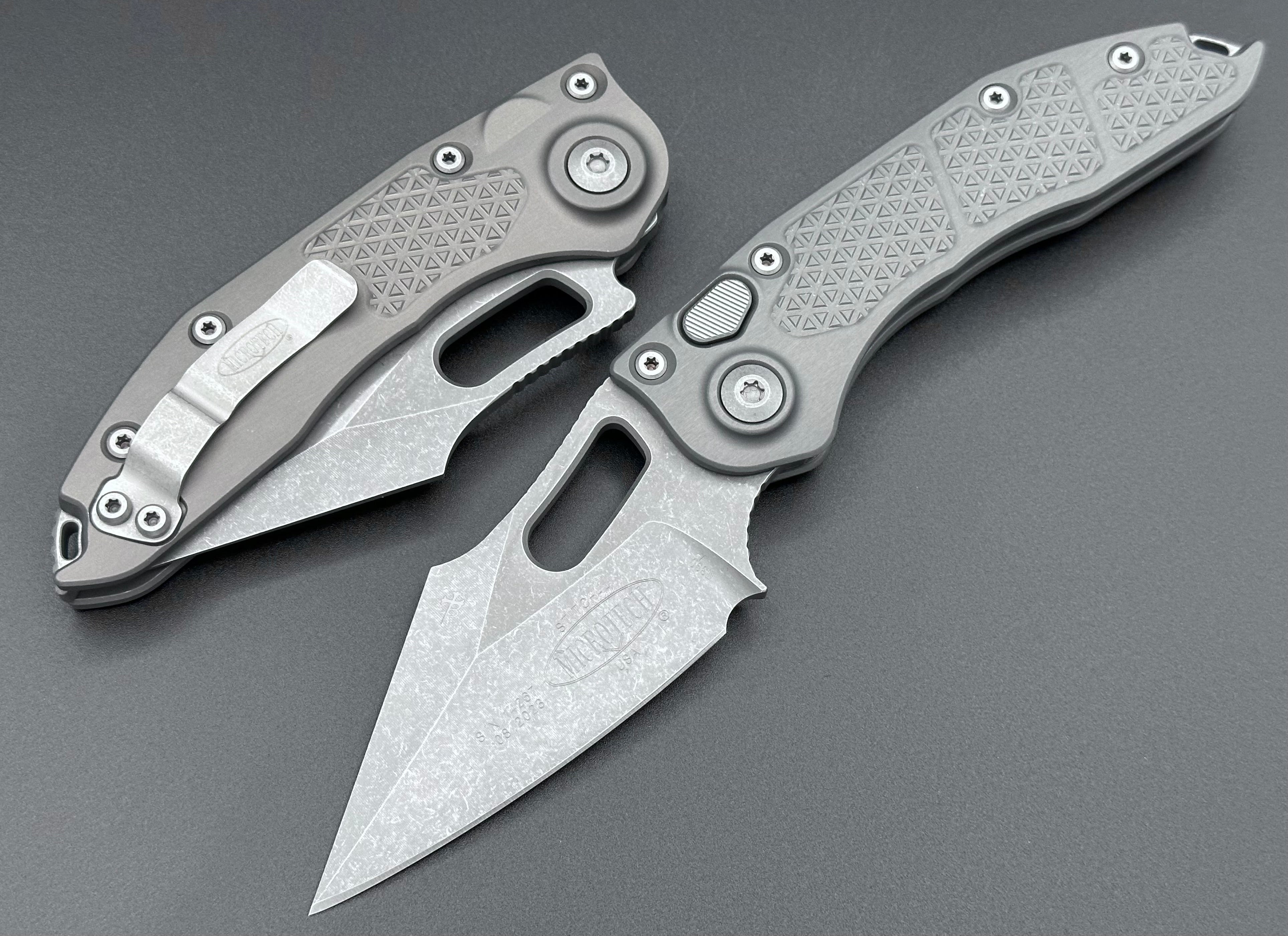 Microtech Knives Stitch Auto Natural Clear Apocalyptic Standard 169-10 ...