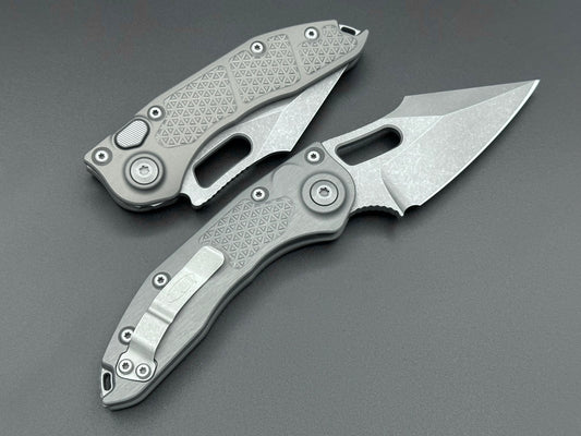Microtech Knives Stitch Auto Natural Clear Apocalyptic Standard 169-10 APNC - Tristar Edge