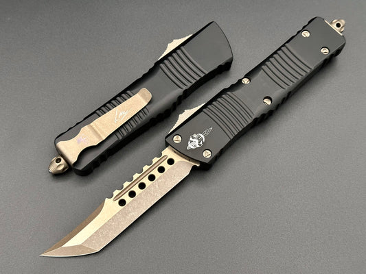 Microtech Knives Combat Troodon Signature Series Hellhound Bronzed Apocalyptic 219-13APS - Tristar Edge