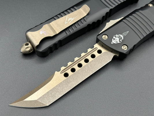 Microtech Knives Combat Troodon Signature Series Hellhound Bronzed Apocalyptic 219-13APS - Tristar Edge