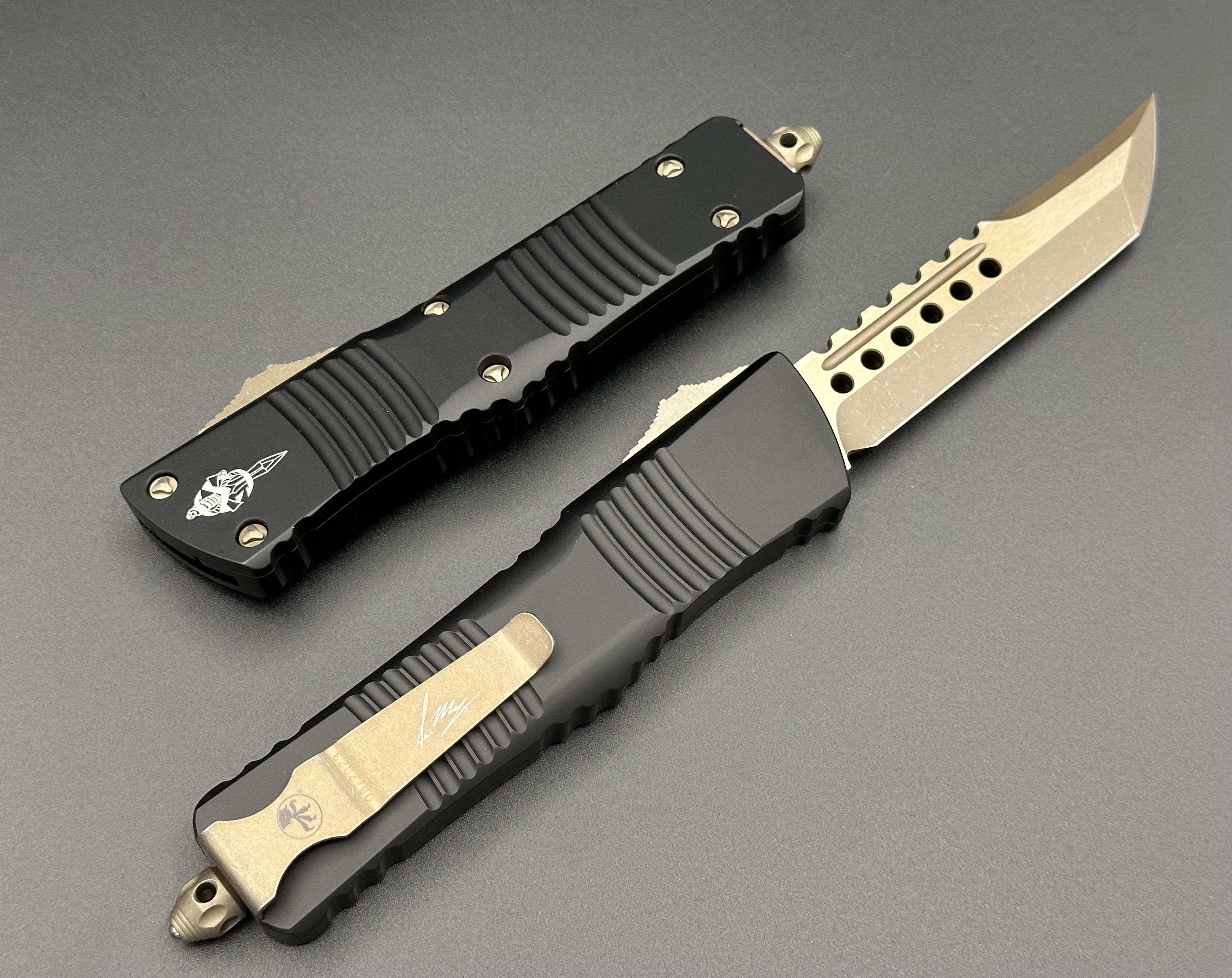 Microtech Knives Combat Troodon Signature Series Hellhound Bronzed Apocalyptic 219-13APS - Tristar Edge