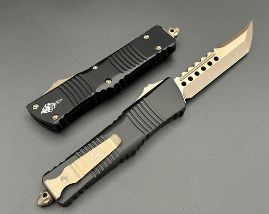 Microtech Knives Combat Troodon Signature Series Hellhound Bronzed Apocalyptic 219-13APS - Tristar Edge