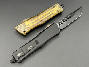 Microtech Knives Combat Troodon DLC Hellhound W/ Ultem Top And Button 219-1 DLCTULS - Tristar Edge