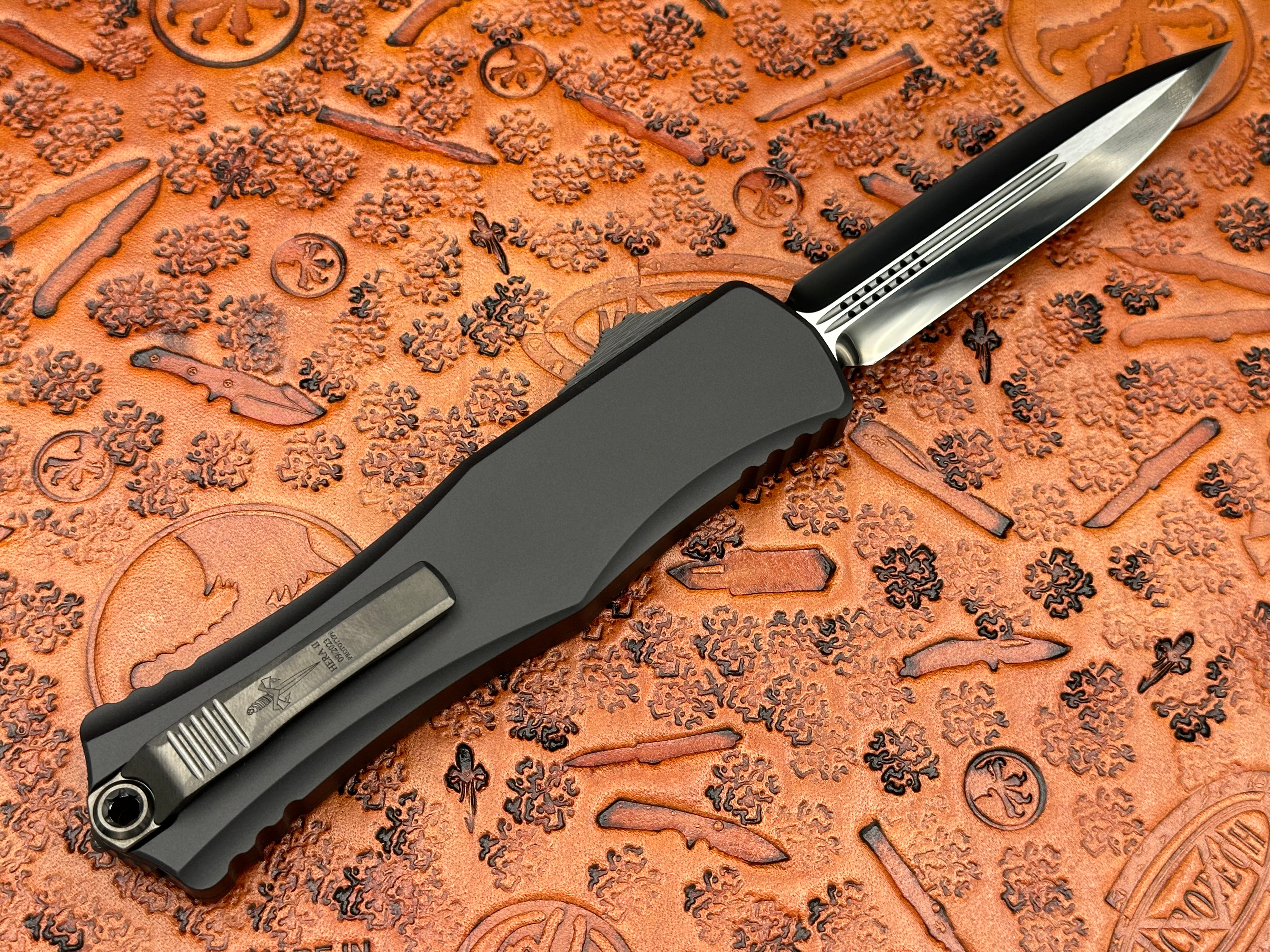 Marfione Custom Hera II DLC Diamond Wash Double Edge w/ Hefted Black Aircraft Alloy w/ DLC Two-Tone Hardware Prototype - Tristar Edge