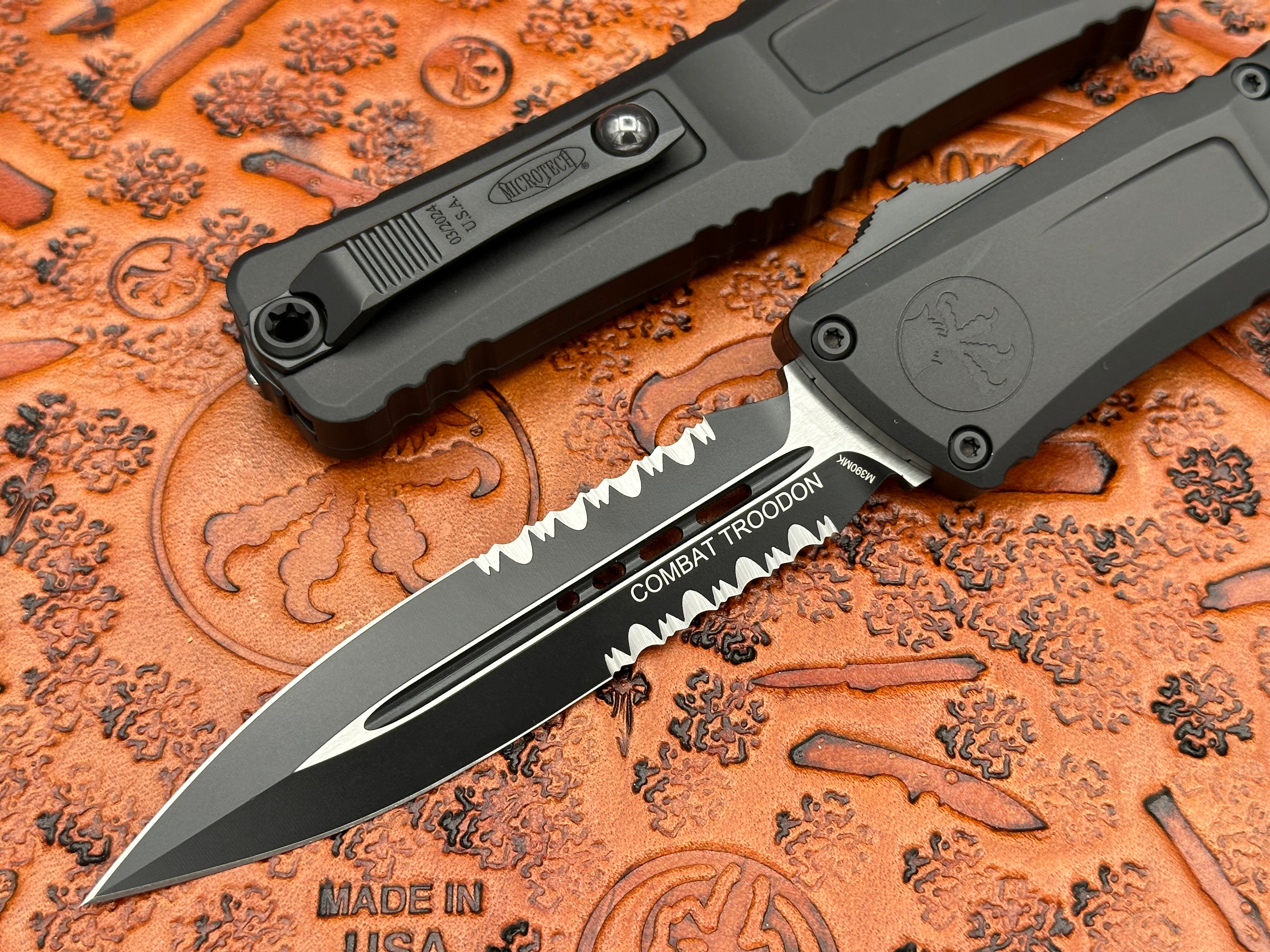 Microtech Combat Troodon Double Edge Partial Serrated Gen III Tactical Standard 1142-1 T - Tristar Edge