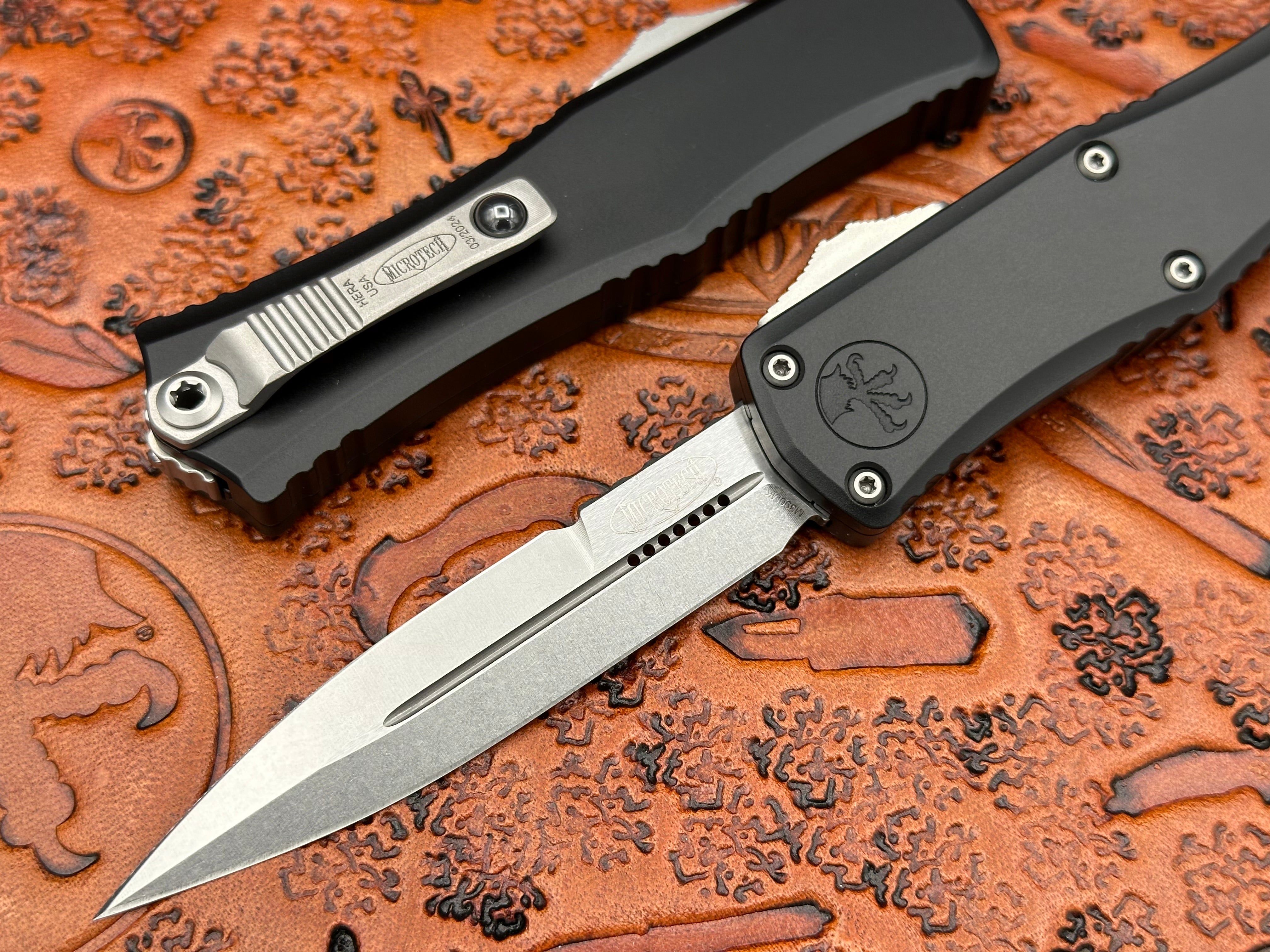 Microtech Mini Hera Stonewash Bayonet Standard 1701M-10 - Tristar Edge