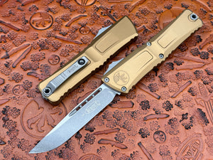 Microtech Combat Troodon Tan Gen III Single Edge Apocalyptic Standard 1143-10 APTA - Tristar Edge