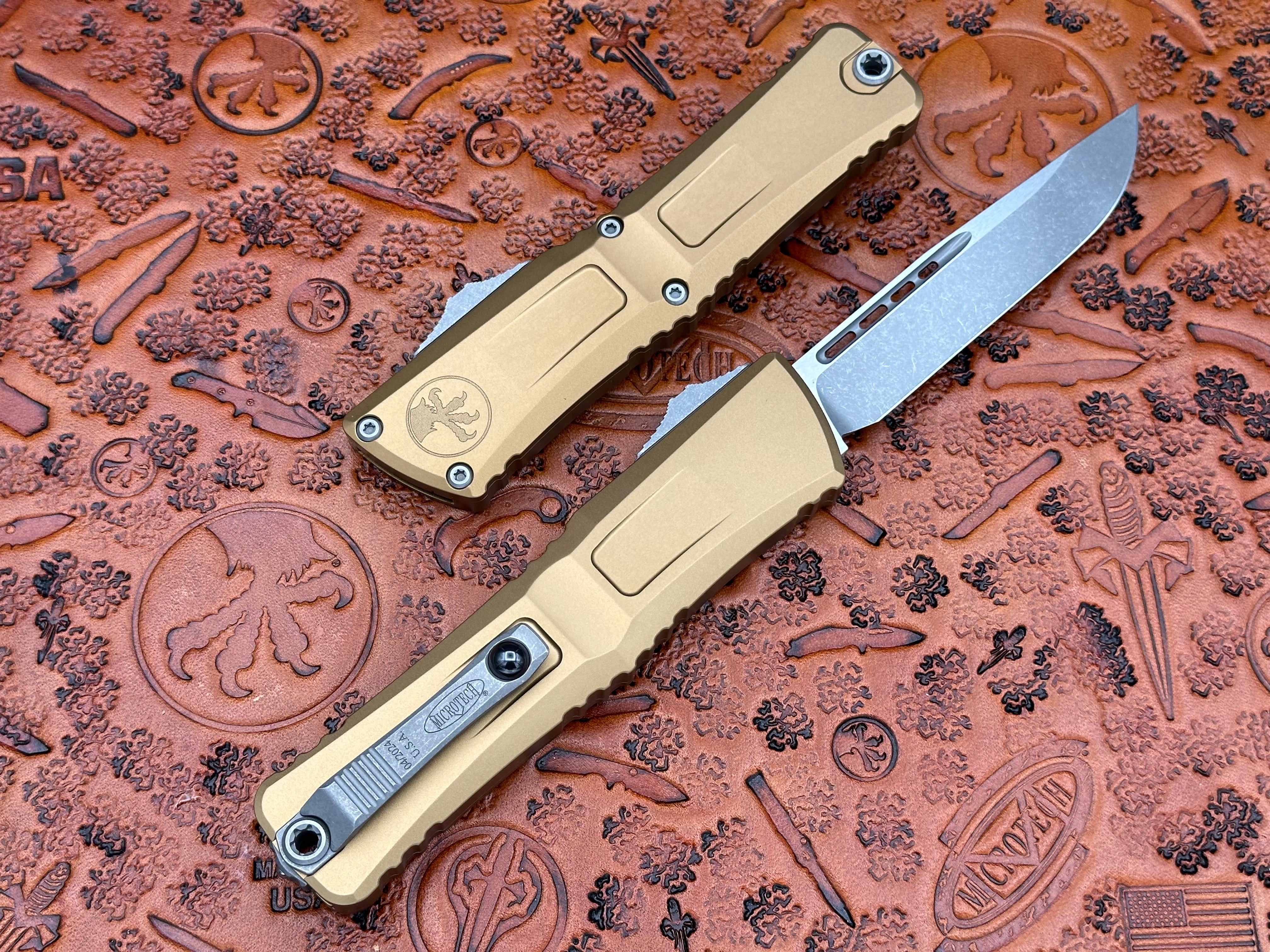 Microtech Combat Troodon Tan Gen III Single Edge Apocalyptic Standard 1143-10 APTA - Tristar Edge