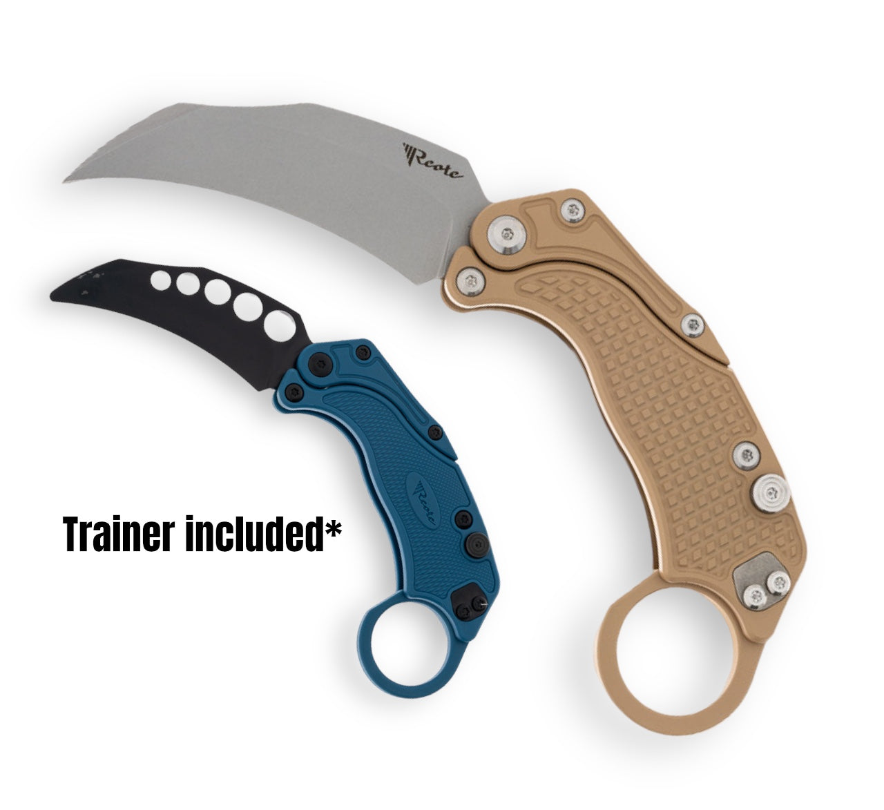 Reate EXO-K Gravity Karambit Tan Stonewashed - Tristar Edge