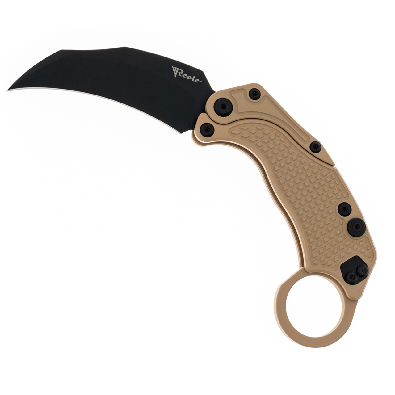 Reate EXO-K Gravity Karambit Tan Black PVD - Tristar Edge