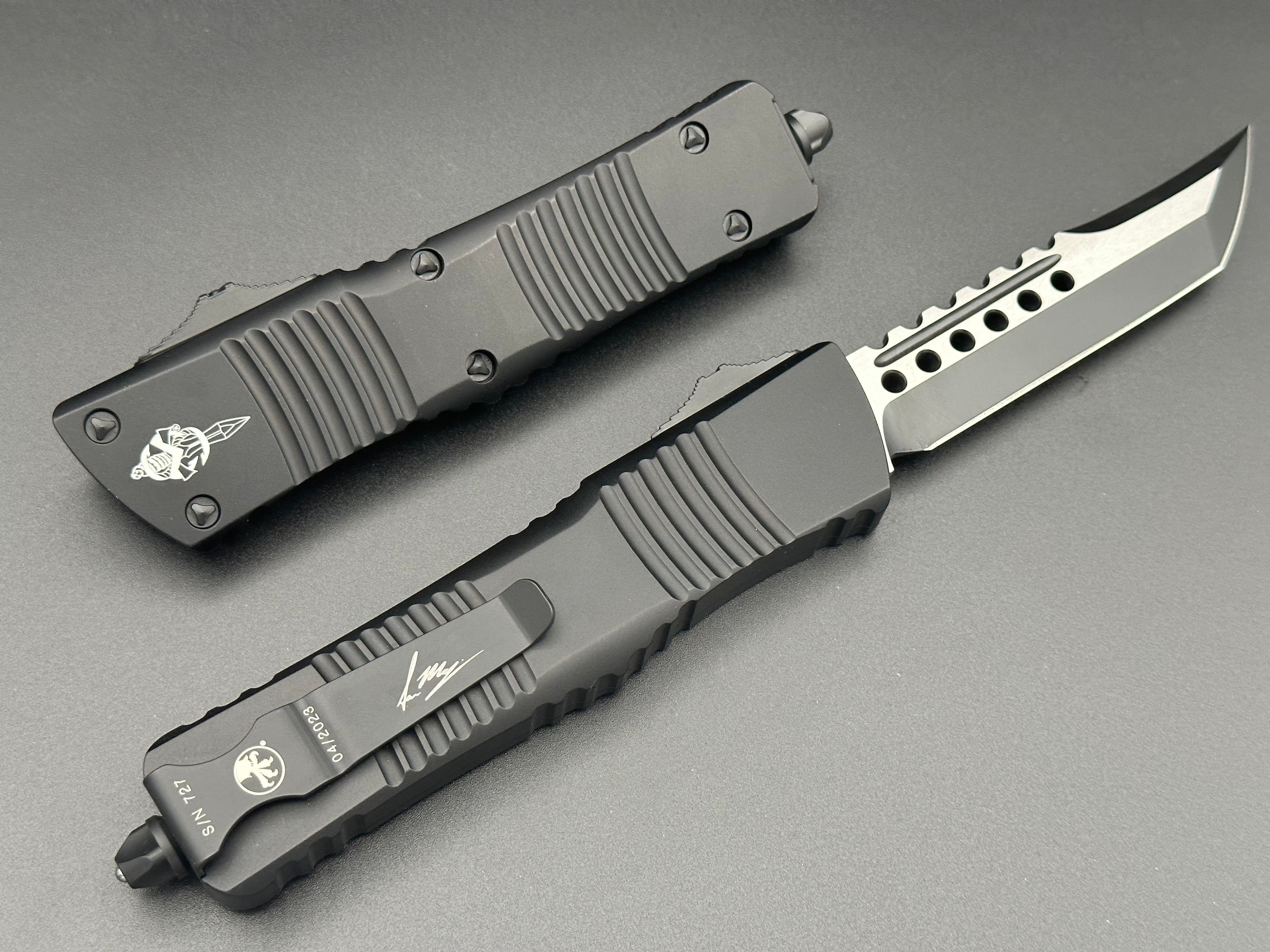 Microtech Combat Troodon Hellhound Tactical Standard Signature Series 219-1 TS - Tristar Edge