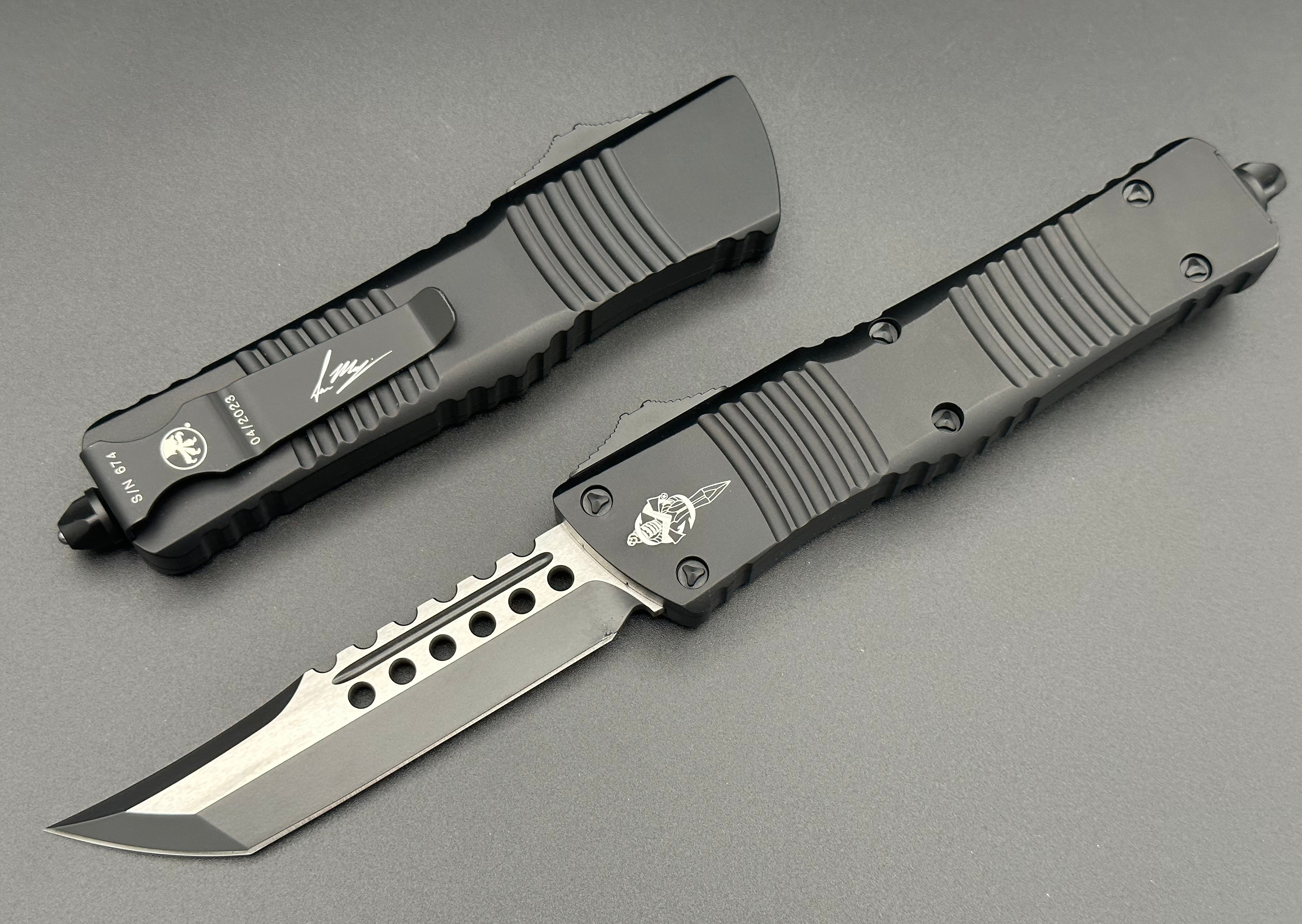 Microtech Combat Troodon Hellhound Tactical Standard Signature Series