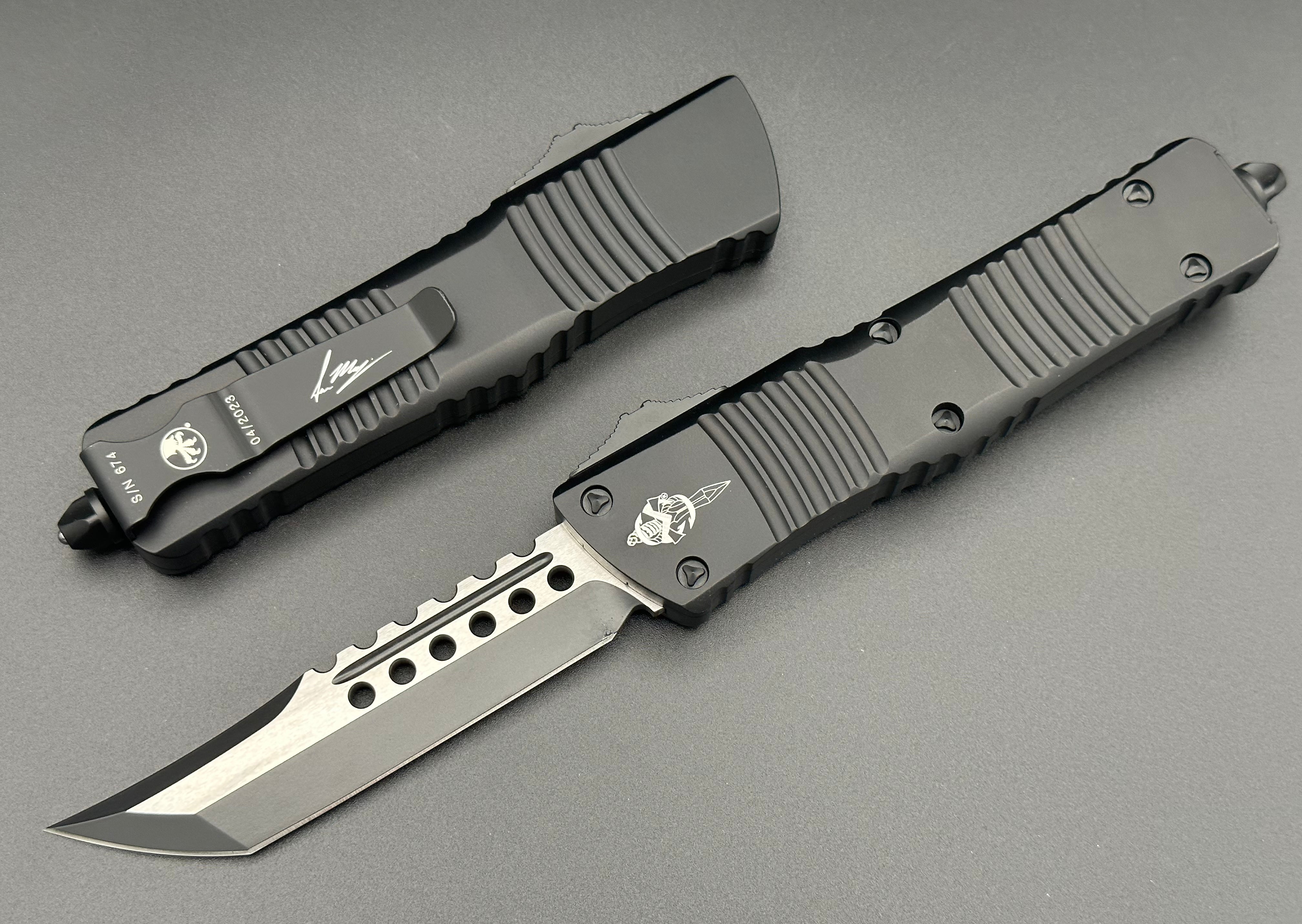 Microtech Combat Troodon Hellhound Tactical Standard Signature Series 219-1 TS - Tristar Edge