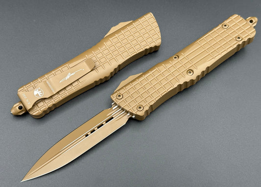 Microtech Knives Combat Troodon Cerakote Tan Delta D/E Frag 142-1CT-CTA - Tristar Edge