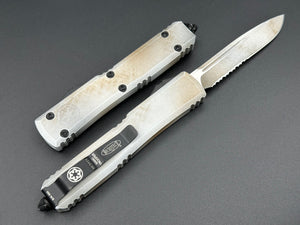 Microtech Knives Ultratech Single Edge Part Serrated Sand Trooper 121-2SAD - Tristar Edge
