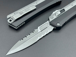 Microtech Knives Glykon Apocalyptic Full Serrated 184-12AP - Tristar Edge