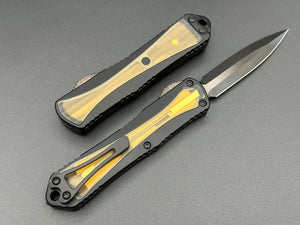 Heretic Knives Manticore E Double Edge DLC Ultem Inlay H028-6A-ULTEM - Tristar Edge