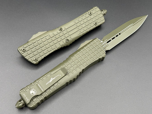 Microtech Knives Combat Troodon Cerakote OD Green Delta D/E Frag 142-1CT-COD - Tristar Edge
