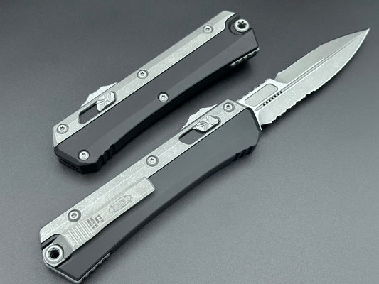 Microtech Knives Glykon Apocalyptic Full Serrated 184-12AP - Tristar Edge