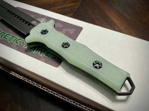 Heretic Knives Nephilim Jade G10 Ti Nitride - Tristar Edge