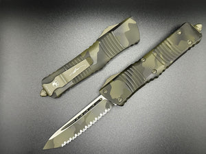Combat Troodon T/E Signature Series Olive Camo Full Serrated 144-3 OCS - Tristar Edge