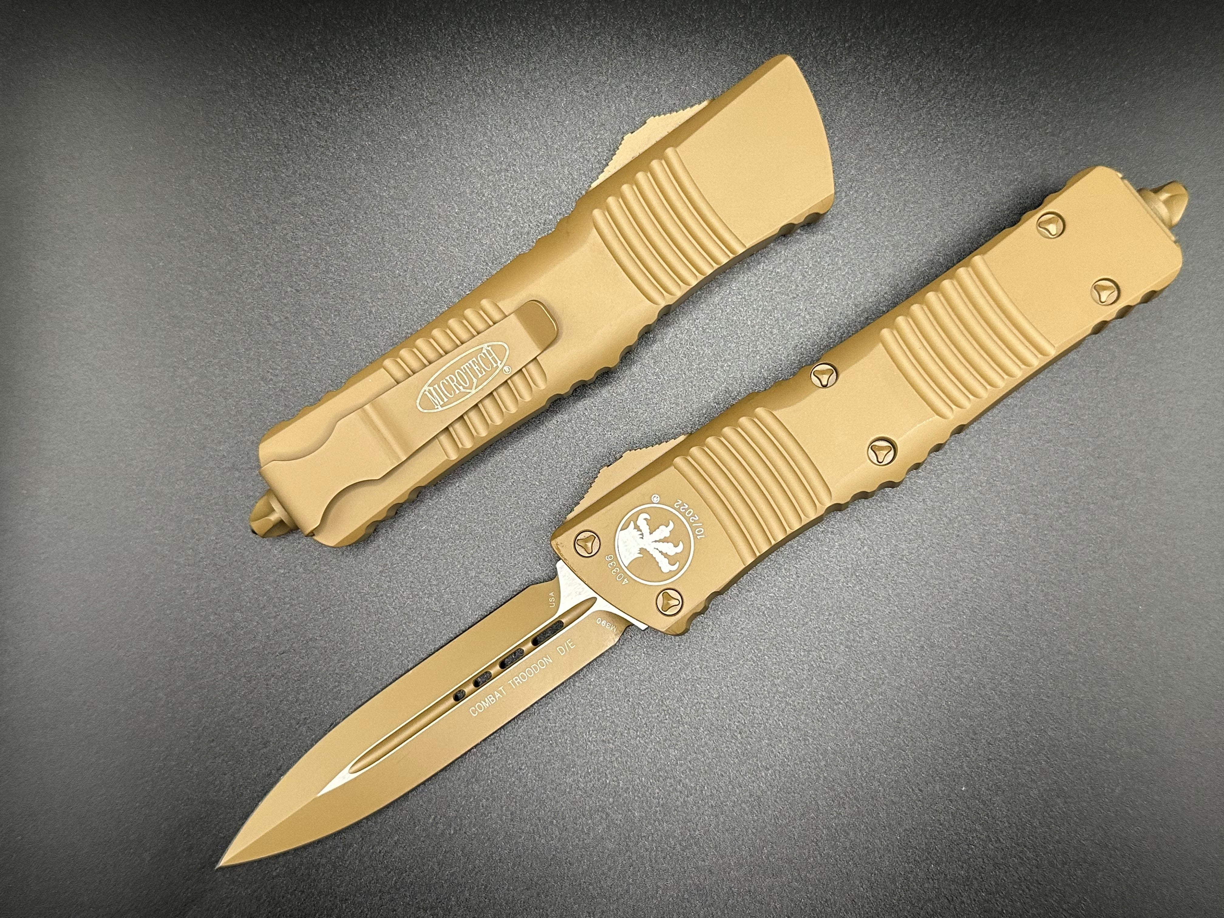 Combat Troodon D/E Cerakote Tan 142-1CTA - Tristar Edge