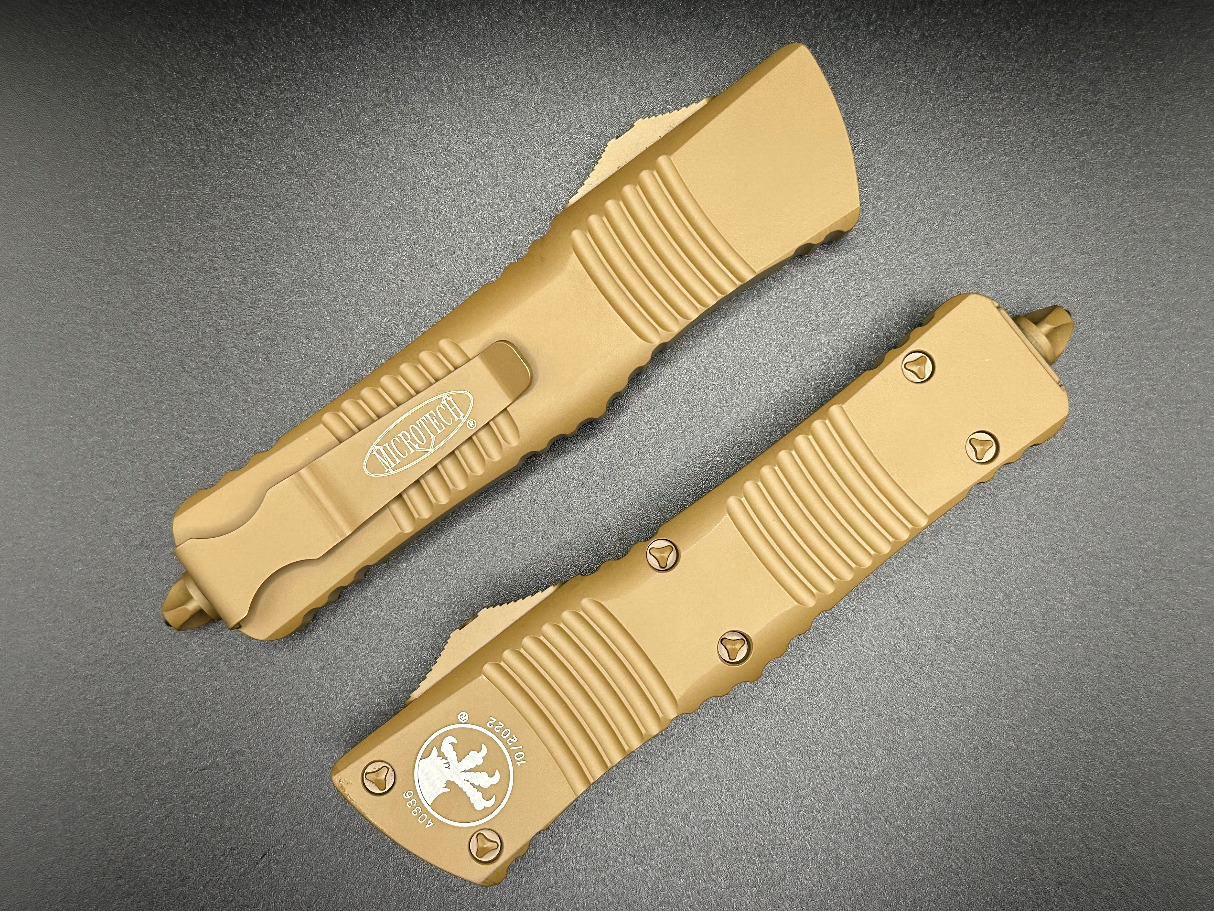 Combat Troodon D/E Cerakote Tan 142-1CTA - Tristar Edge