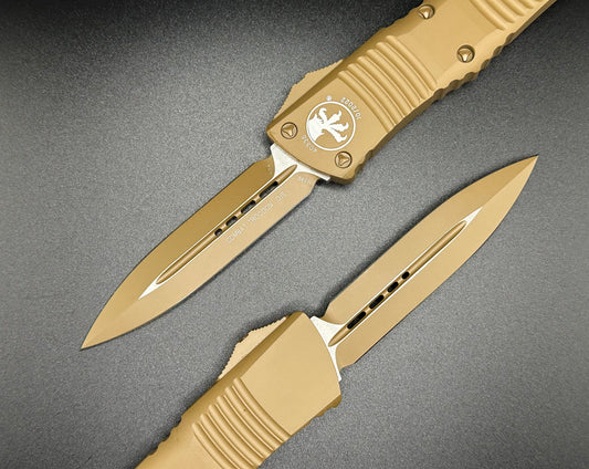 Combat Troodon D/E Cerakote Tan 142-1CTA - Tristar Edge