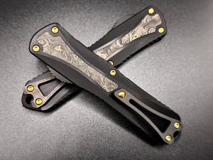 Manticore E D/E DLC Black Fat Carbon Gold Dunes Ti Nitride Accents - Tristar Edge