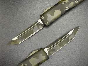 UTX-85 T/E OLIVE DRAB CAMO FULL SERRATED 233-3OCS - Tristar Edge