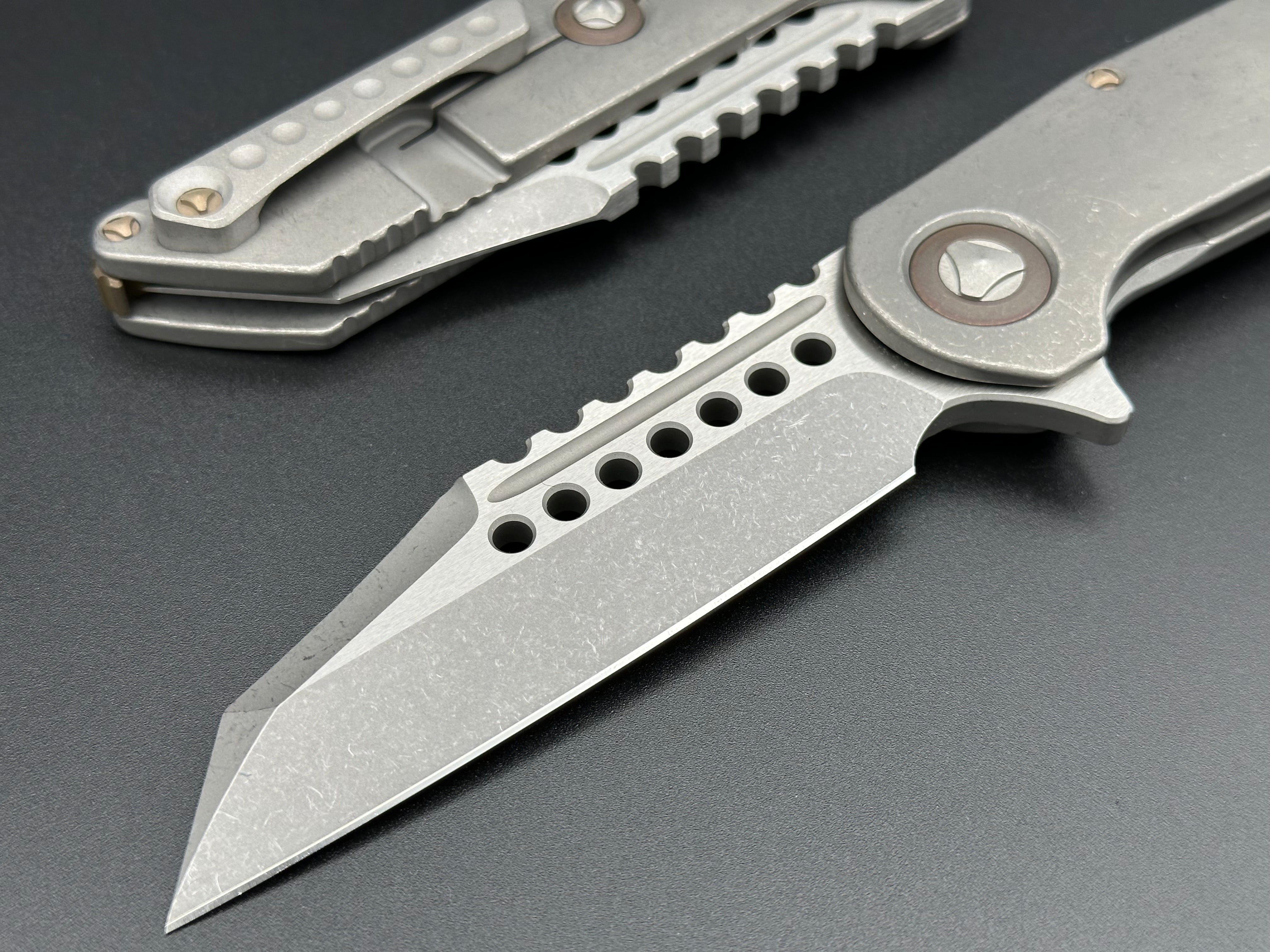 Warhound Two-Tone Apocalyptic Finish Apocalyptic Titanium W/ Bronze Titanium Accents & Bronzed Hardware - Tristar Edge